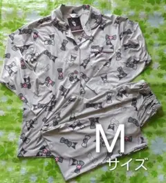新品 サンリオ Kuromi クロミ 長袖パジャマ 上下セット グレー Mサイズのサムネイル