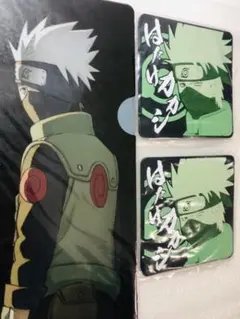 はたけカカシ 劇場版 クリアファイル & ラバーコースター 2枚 一番くじ J賞