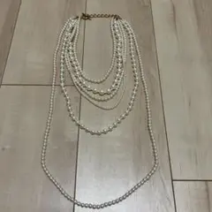 6連パールネックレス