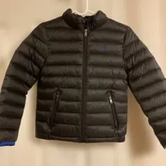 未使用　ポロ・ラルフローレン 黒 ダウンジャケット s/p8 収納バッグ付