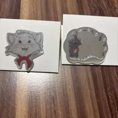 セリア　Disney ディズニー マリー ミラーシールのサムネイル