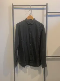 【希少】DIESEL BLACK GOLD リネン混 長袖シャツ M ブラック