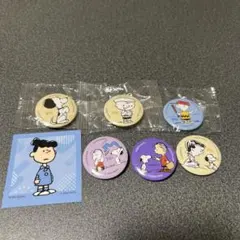 くら寿司 スヌーピー 缶バッジ ステッカー