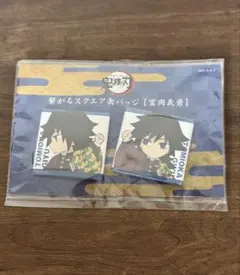 鬼滅の刃 繋がるスクエア缶バッジ 冨岡義勇