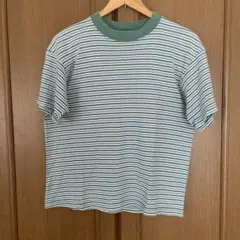 80s USA製 Hanesヘインズ ボーダー 短丈 grunge グランジ