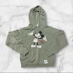 H&M ミッキーマウス トレーナー XS グレー　パーカー　１６０サイズ位