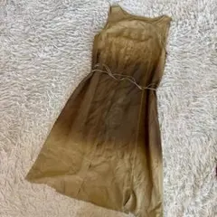 美品 チヴィディーニ シルク100% グラデーション ノースリーブワンピース42