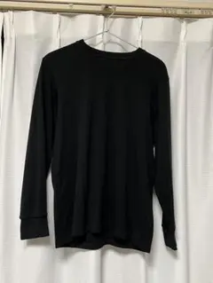 ヒートテックウルトラウォームクルーネックT ブラック ホワイト Mサイズ