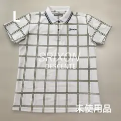 未使用品 スリクソン デサント レディース ゴルフ 白柄 シャツ サイズLのサムネイル