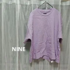 NINE ナイン 【日本製】 Tシャツ ラベンダー 厚地 トップスのサムネイル
