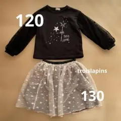 トレーナーとスカートのセット