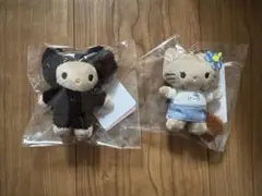 LOWRYSFARMキティトイキーホルダーギャルブルー me% 日焼けキティ2点