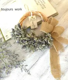 ラベンダーリース◇ハーフリース◇ナチュラルリース◇母の日ギフト