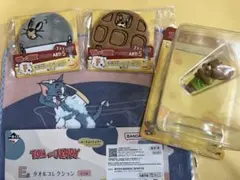 Happyくじ　トムとジェリー　A賞フィギュア　タオルコレクション　缶バッジのサムネイル