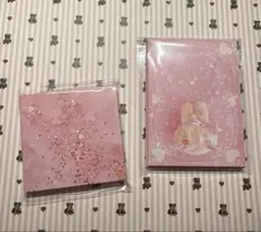 【新品未使用】ARomantic うさぎちゃんとハートグリッターメモ　セット売り