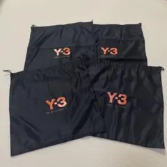 Y-3★ヨウジヤマモト シューズバッグ 黒　巾着袋　4枚　未使用品　セット売り②のサムネイル