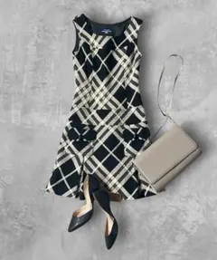 ☆美品☆BURBERRY BLUE LABEL ウールチェックワンピース