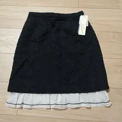 Lily brownレースタイトスカート 黒