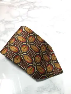 ☆美品　dunhill　ダンヒル　ネクタイ　ペイズリ―　木の葉柄