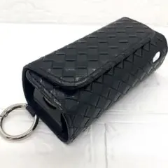 ◆アイコス イルマi ケース iqos iluma 用 カラビナ 編み目 黒 １