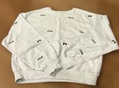 グレー長袖スウェット　トレーナー　Mサイズ