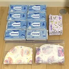 未使用品　お尻拭き×9袋　使い捨てスタイ　ビブスター ×24枚　セサミストリート