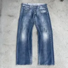 ZAC∴VARGAS スタッズリペアダメージデニムパンツ ブロークンスキニー