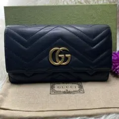 ◇極美品◇グッチ コンチネンタル 長財布 443436 ナッパレザー