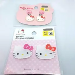 韓国　サンリオ公式商品　ハローキティ　イヤリング　ヘアゴム　セット　匿名配送