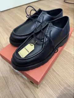 VEIN】EMBOSSED COW LEATHER レースアップローファー 黒 - メルカリ