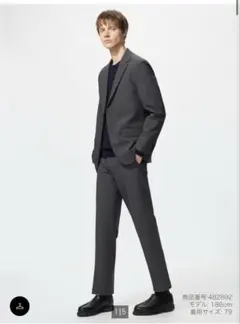 ユニクロ　感動パンツ　ダークグレー　ウエスト79 レングス73 ゴルフ