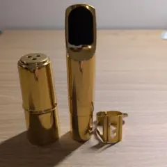 サックスマウスピース 金属製 ポリッシュ仕上げシルバー6番テナー用