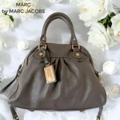 【MARC by MARC JACOBS】2wayハンドバッグ　グレーシボ革