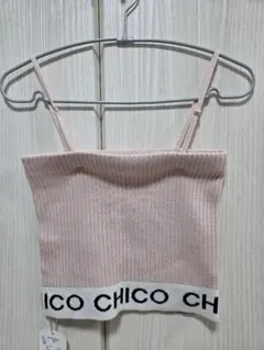 Chico 4色展開/WEB限定 裾ロゴベアキャミ【新品未使用タグ付き】