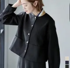 ツイードジャケット　黒　ブラック　Mサイズ