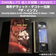 未DVD化!【VHS鬼レア】異才デヴィッド・デコトー『ザ・インプ』