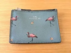 COACH フラミンゴ柄 コインケース カード入れ