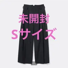 タックワイドパンツ beautiful people ブラック S