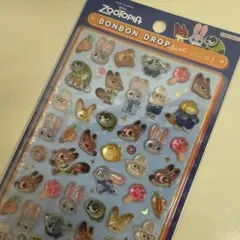 希少 ズートピア ボンボンドロップ ミニ シール 正規品 ジュディ ニック