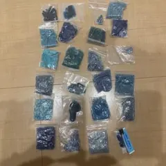 青系ビーズセット 複数種類24袋