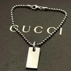 GUCCIシルバー925 Gプレート喜平チェーンブレスレッド17 - メルカリ