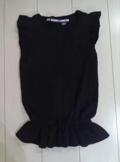 MARY QUANT LONDON★ ノースリーブ フリル ブラックのサムネイル