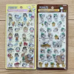 スヌーピー ボンボンドロップシール 2종 세트