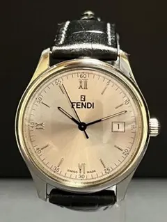 ★超絶美品！FENDI フェンディ 210G ラウンド メンズ腕時計　動作良好！のサムネイル