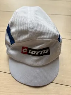 LOTTO メッシュキャップ ホワイト/ブルー　約58cmのサムネイル