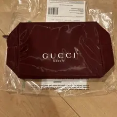 GUCCI beauty グッチビューティーポーチ　新品未使用　ボルドー色のサムネイル