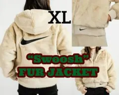 残少 XL ナイキ スウッシュ フェイクファー ジャケット @2万 超人気カラー