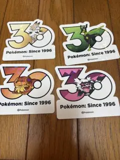 ポケモン 30周年記念 ステッカー 2枚セット - メルカリ