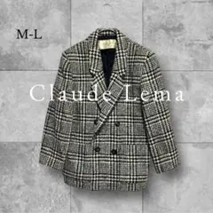 美品 クロードレマ コート ジャケット アウター チェック クラシカル 上品