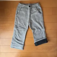 familiar ストライプ柄 ロールアップパンツ